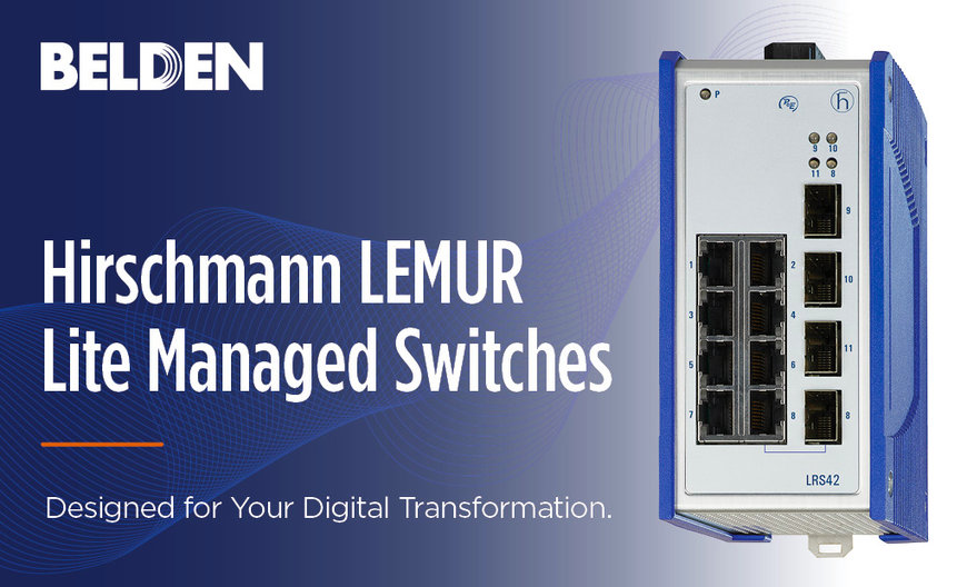 Belden bringt Lite Managed Switches und neues Hirschmann-Betriebssystem auf den Markt